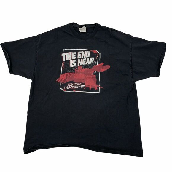 End Of Nations Video Game Comics Trion Worlds Combat The End Is Near TShirt XXL - Picture 1 of 6